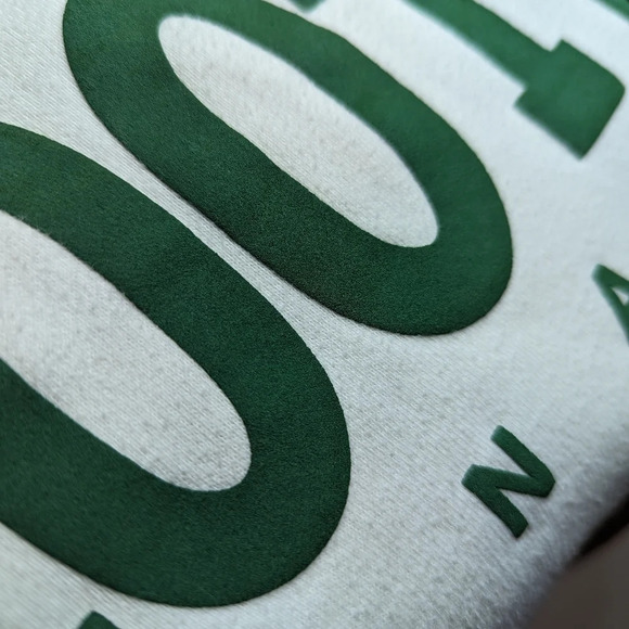 Roots White Green Logo Crew Neck Short Sleeve Sweater Dress XS - Picture 9 of 9